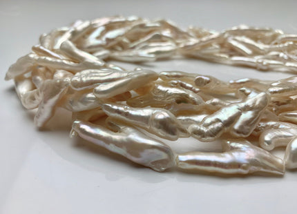Rare Chicken Feet Shape Genuine Freshwater Pearl Beads in Natural White and Light Pink Colors, Limited Edition Pearl, Loose Beads #75