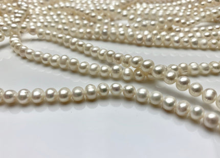 WHOLESALE 4x5-5.5 mm Natural White Potato Freshwater Pearl Seed Beads Genuine Natural Small Pearl Beads White Bridal Pearls #222