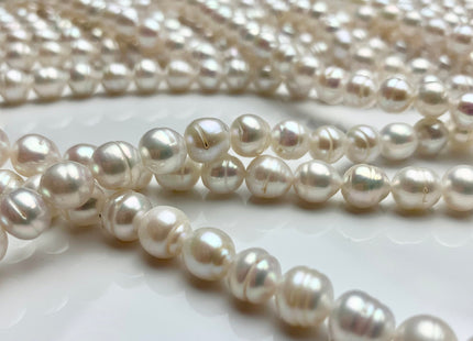 WHOLESALE 8 mm Gray Or Natural White Baby Edison Baroque Freshwater Pearls Beads Genuine Freshwater Edison Pearls #1434