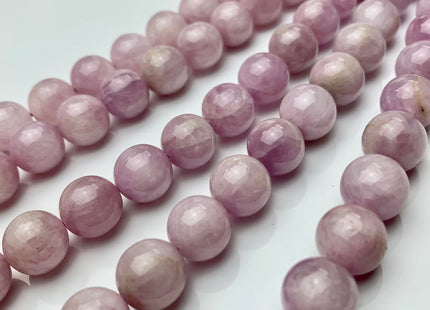 6mm 8mm 10mm 12mm Smooth Round Kunzite Gemstone Beads Natural Lilac Color Gemstones #2274