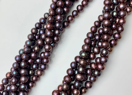 7.5 mm Or 8 mm AA Purple Peacock Color Freshwater Potato Pearls Genuine Freshwater Pearl Beads #1419