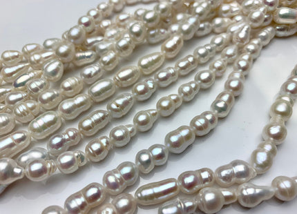 7x8-10 mm Or 7x10-12 mm Natural White Baroque Freshwater Pearl Cultured Baroque Pearl Natural White Edison Baroque Freshwater Pearls #1444