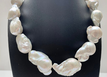 One-Of-A-Kind 17-22x23-35 mm AAA Very Rare HUGE Baroque Freshwater Pearl Beads Genuine Natural White High Quality Baroque Pearls #1717