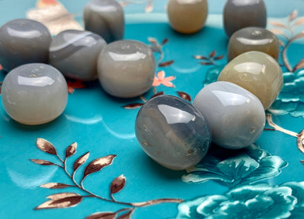 12x16-16x18 Natural Gemstone Gray Agate Beads Natural Color Smooth Drum/Tube Shape Jumbo Size Natural Agate Gemstone #2003