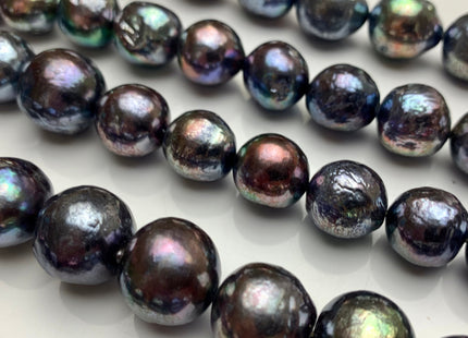 13-17 mm AAA Limited Jumbo Size Rainbow Peacock Color Baroque/Edison Freshwater Pearl Extra Shiny Genuine Baroque Freshwater Pearl #1462
