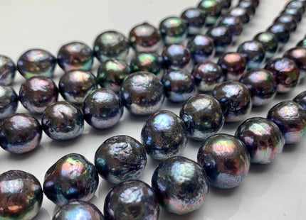 13-17 mm AAA Limited Jumbo Size Rainbow Peacock Color Baroque/Edison Freshwater Pearl Extra Shiny Genuine Baroque Freshwater Pearl #1462