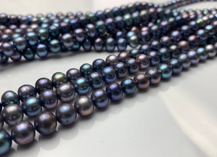 6.5-7 mm AAA Peacock Potato Freshwater Pearls Beads Genuine High Luster Peacock Freshwater Pearls #1467