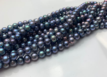 6.5-7 mm AAA Peacock Potato Freshwater Pearls Beads Genuine High Luster Peacock Freshwater Pearls #1467