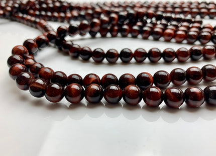 4mm 6mm 8mm 10mm 12mm AAA Smooth Round Mahogany Red Tiger Eye Gemstone Beads Top Quality Tiger Eye Beads #2286