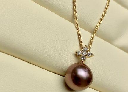 One Piece 925 Sterling Silver/Gold Pendant Setting Findings For Half Drilled Pearls Cross Design W/CZ Sterling Silver Pendant #10353