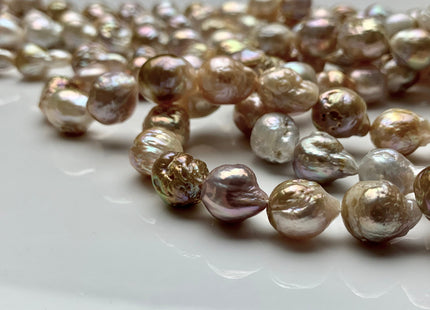 10x11-13 mm AA Natural Multi Pink Color Freshwater Baroque Beads Genuine Natural Color High Luster Baroque Pearls #1748