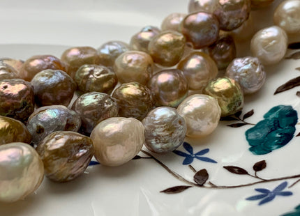 9-11 mm AA Natural Mixed Dark Mauve And Light Pink Color Freshwater Baroque Beads Genuine Natural Color High Luster Baroque Pearls #1749