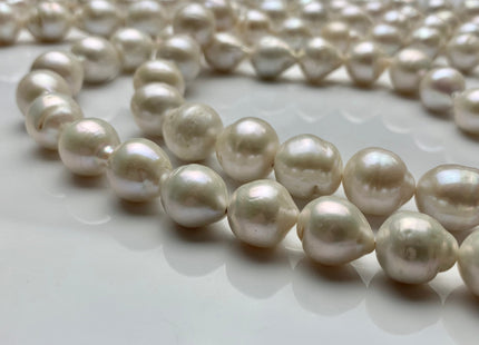 11-13 mm Natural White Baroque Freshwater Pearl Beads High Luster Genuine Natural White Color Baroque Edison Pearls #1486
