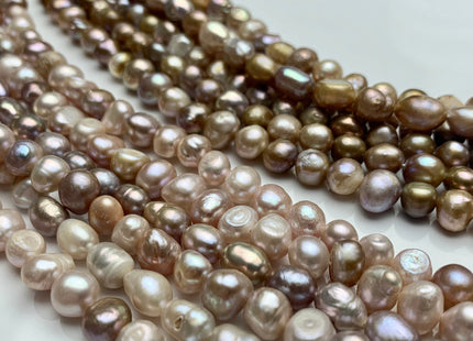 8-8.5 mm Natural Pink Or Natural Seaweed Color Freshwater Pearl Beads Natural Color Freshwater Nugget Pearls #1487