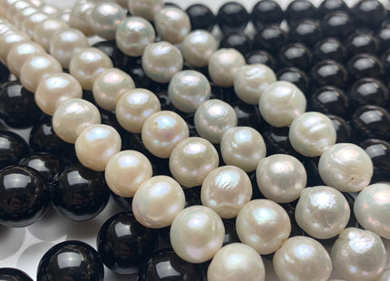 10-12 mm Natural White Baroque Freshwater Pearl Beads Freshwater Baroque Edison Pearls, Natural Edison Freshwater Pearl Beads #1028