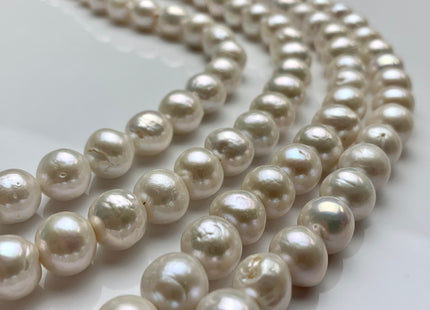 10-12 mm Natural White Baroque Freshwater Pearl Beads Freshwater Baroque Edison Pearls, Natural Edison Freshwater Pearl Beads #1028