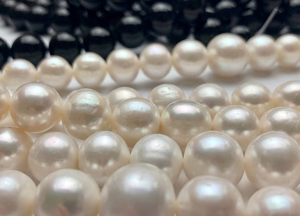 12-16 mm AA Jumbo Natural White Potato Freshwater Pearl Beads Genuine Natural Quality Pearls Lustrous White Freshwater Pearls #199