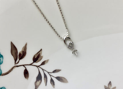 One Piece 925 Sterling Silver/Gold Pendant Setting Findings For Half Drilled Pearls Diamond Design W/CZ Sterling Silver Pendant #10361