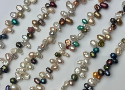 6-10 mm Multi Color Freshwater Pearl Top Drilled Keishi And Nugget Pearl Beads Multi Color And Shape Pearls Mixed Color Pearls. #1510