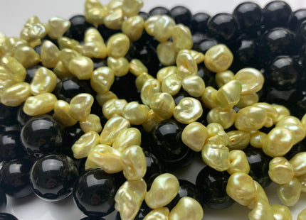 8x10 mm AA Lime Green Color Top Drilled Keshi Freshwater Pearl Beads Genuine Top Drilled Freshwater Keshi Cornflake Pearls #1493