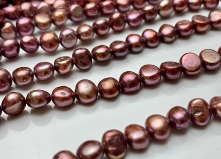 6 mm AAA Dusty Rose Color Nugget Shape Freshwater Pearl Beads Genuine High Luster Freshwater Pearls #1763