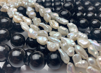 8-10x13-15 mm High Luster Limited Edition Natural White Keishi Rice Nugget Freshwater Pearls Beads, Genuine Natural Keishi Pearls. #1143