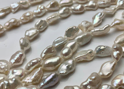 8-10x13-15 mm High Luster Limited Edition Natural White Keishi Rice Nugget Freshwater Pearls Beads, Genuine Natural Keishi Pearls. #1143