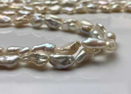 8-10x13-15 mm High Luster Limited Edition Natural White Keishi Rice Nugget Freshwater Pearls Beads, Genuine Natural Keishi Pearls. #1143