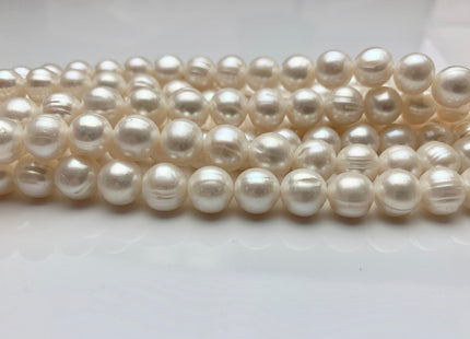 7-10 mm Natural White Potato Freshwater Pearl Beads Genuine Natural Freshwater Potato Pearl Beads #1516