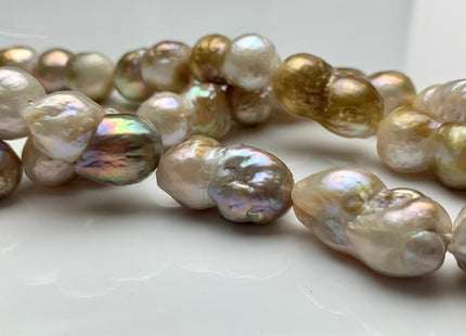 11x18-13x25 mm AA Natural Multi Color Peanut Shape Baroque Pearl Beads Genuine Natural Rare Natural Baroque Pearls #1767