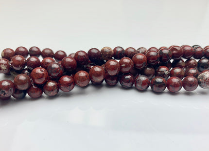 4mm 6mm 8mm 10mm AAA Smooth Round Natural Red Poppy Jasper Gemstone Beads Multi Red Brown Color Jasper Loose Beads #2296