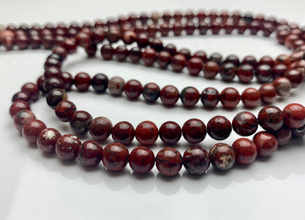 4mm 6mm 8mm 10mm AAA Smooth Round Natural Red Poppy Jasper Gemstone Beads Multi Red Brown Color Jasper Loose Beads #2296