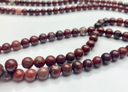 4mm 6mm 8mm 10mm AAA Smooth Round Natural Red Poppy Jasper Gemstone Beads Multi Red Brown Color Jasper Loose Beads #2296