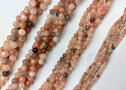 4mm 6mm 8mm 10mm AAA Natural Multi Color MoonStone Natural Multi White Pink Gray Color High Quality Smooth Round Gemstone Beads #2299