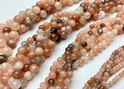 4mm 6mm 8mm 10mm AAA Natural Multi Color MoonStone Natural Multi White Pink Gray Color High Quality Smooth Round Gemstone Beads #2299