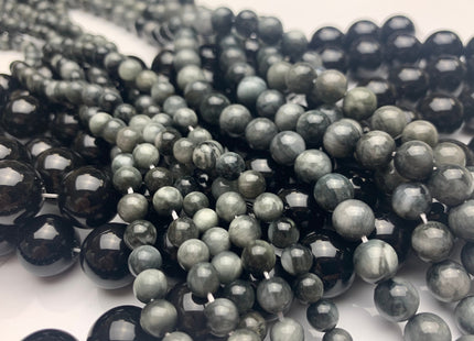 6mm 8mm AAA Smooth Round Eagle Eye Gemstones Natural Color Top Quality Round Eagle Eye Gemstone Loose Beads #2302