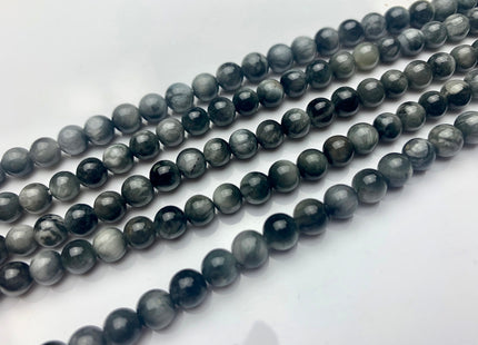 6mm 8mm AAA Smooth Round Eagle Eye Gemstones Natural Color Top Quality Round Eagle Eye Gemstone Loose Beads #2302