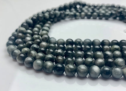6mm 8mm AAA Smooth Round Eagle Eye Gemstones Natural Color Top Quality Round Eagle Eye Gemstone Loose Beads #2302