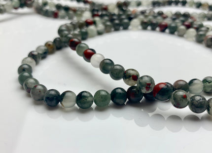 4mm 6mm 8mm 10mm AAA Smooth Round Africa Bloodstone Beads Natural Color High Quality Round Africa Bloodstone Gemstone Loose Beads #2300