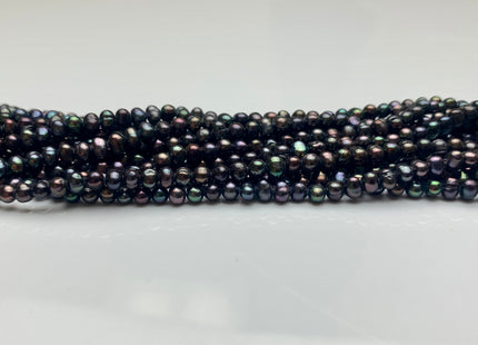 4 mm or 5 mm Peacock Potato Freshwater Pearl Beads Genuine Cultured Freshwater Pearl Beads Wedding Bridal Pearls #1541