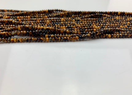 2x3 mm 3x4 mm AAA Natural Color Faceted Rondelle Tiger Eye Gemstone Beads Top Quality Faceted Yellow Tiger Eye Loose Beads #2412