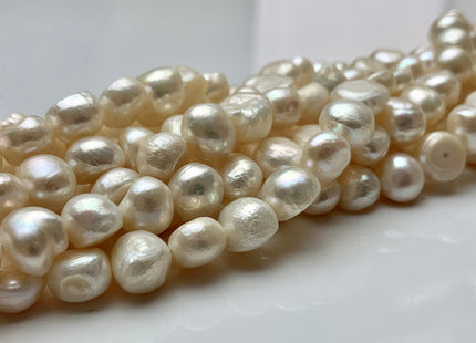 WHOLESALE 9-10 mm Natural White Nugget Freshwater Pearl Beads Genuine Natural Color Freshwater Nugget Pearls #1784