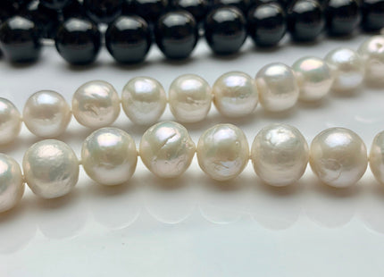 17.5/20/22/24 Inches Hand Knotted 10-11 mm AAA Natural White Baroque Edison Freshwater Pearl Necklace With Silver Clasp #1548