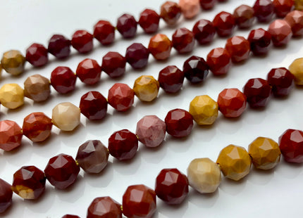 7-8 mm AAA Natural Faceted Star Cut Mookaite Gemstone Beads Genuine Faceted Mookaite Gemstone Loose Beads #2305