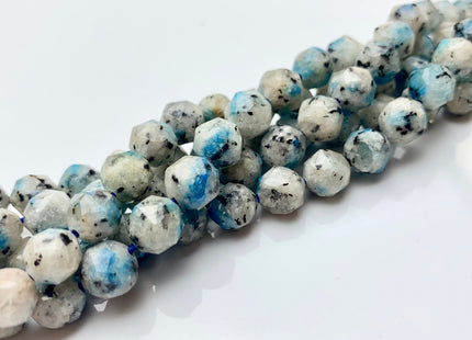 7-8mm 9-10mm AAA Natural Faceted Star Cut K2 Jasper Gemstone Beads Genuine Faceted Blue Gray K2 Jasper Gemstone Loose Beads #2309
