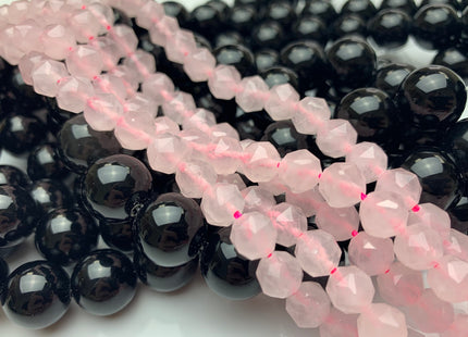 7-8 mm AAA Natural Faceted Star Cut RoseQuartz Gemstone Beads Genuine Faceted RoseQuartz Gemstone Loose Beads #2311
