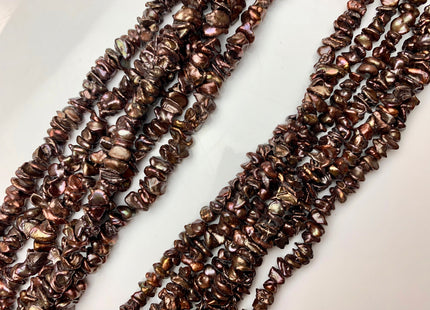 8 mm Or 10 mm AA Metallic Chocolate Brown Keshi Freshwater Pearl Beads Center Drilled Brown Keshi Pearl Rondelle Freshwater Pearls #1800