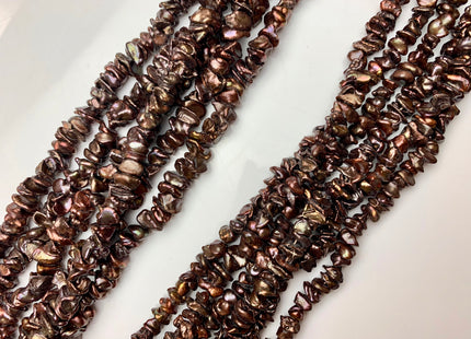 8 mm Or 10 mm AA Metallic Chocolate Brown Keshi Freshwater Pearl Beads Center Drilled Brown Keshi Pearl Rondelle Freshwater Pearls #1800