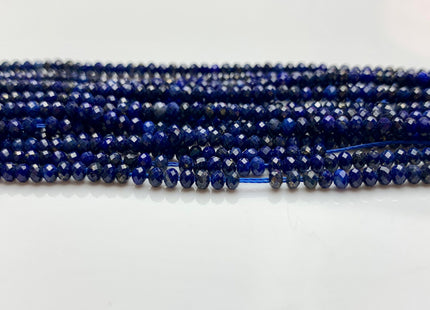 1x2 mm 2x3 mm 3x4 mm AAA Natural Color Faceted Rondelle Lapis Gemstone Beads Quality Micro Faceted Lapis Gemstone Loose Beads #2433