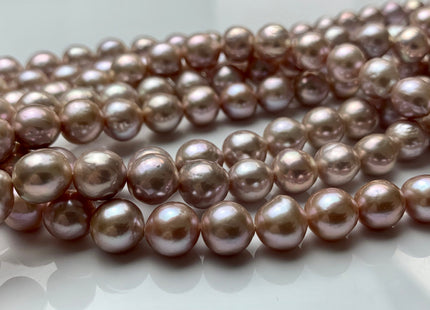 9-13 mm AAA Natural Mauve Pink Color Edison Baroque Freshwater Pearl Beads High Quality Mauve Color Edison Baroque Pearls #1570